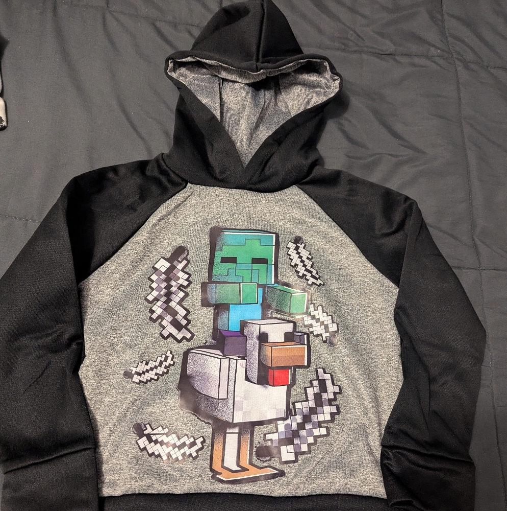 NWOT Toddler boys size 4 minecraft hoodie